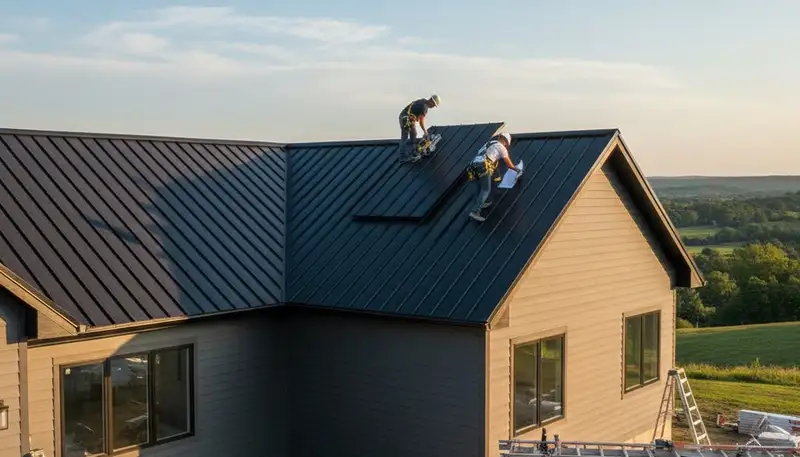 Metal roofing installation by Next Level Exteriors in Raleigh, NC for durable home protection