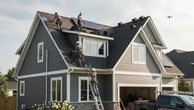 Vinyl siding installation on Raleigh NC home by Next Level Exteriors