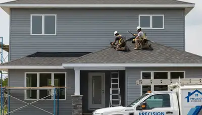 Vinyl siding installation on Raleigh NC home exterior by Next Level Exteriors experts