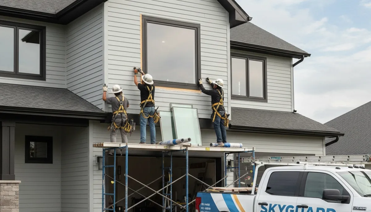 Professional skylight installation on vinyl siding home in Raleigh, NC by Next Level Exteriors