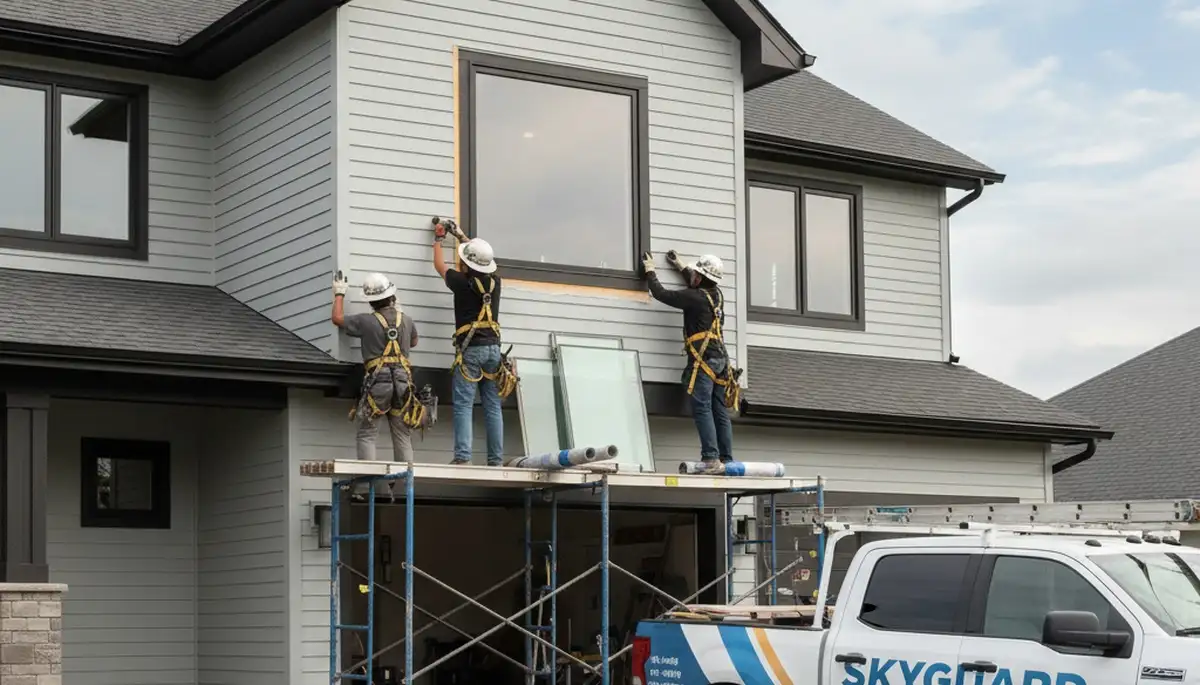 Professional skylight installation on vinyl siding home in Raleigh, NC by Next Level Exteriors