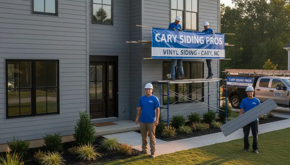 Vinyl siding installation for homes in Raleigh NC by local exterior remodeling experts