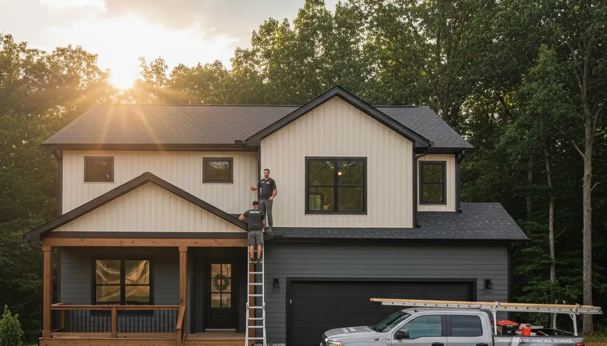 Professional vinyl siding installation on home exterior in Raleigh, NC