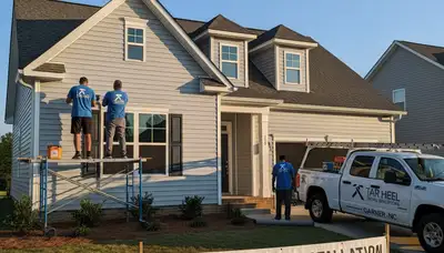 Professional vinyl siding installation by expert contractors in Raleigh NC