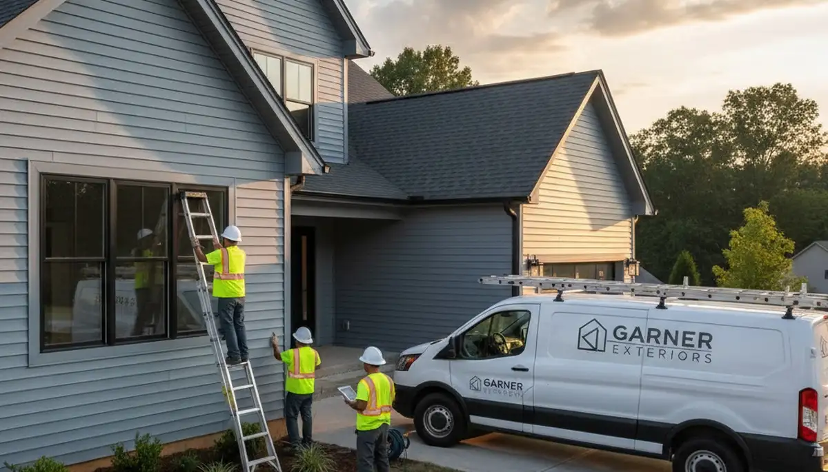 Vinyl siding installation on Raleigh NC home exterior by local siding experts