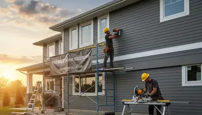 Vinyl siding installation on Raleigh NC home exterior by Next Level Exteriors professionals