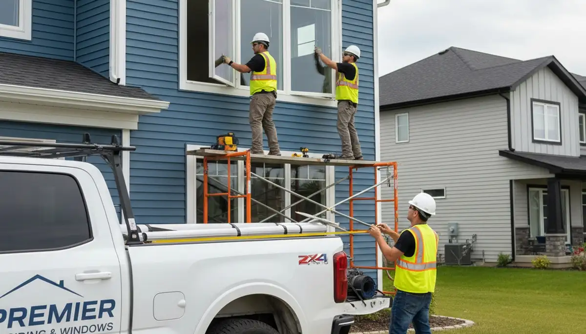 Vinyl siding and window replacement on Raleigh NC home by Next Level Exteriors